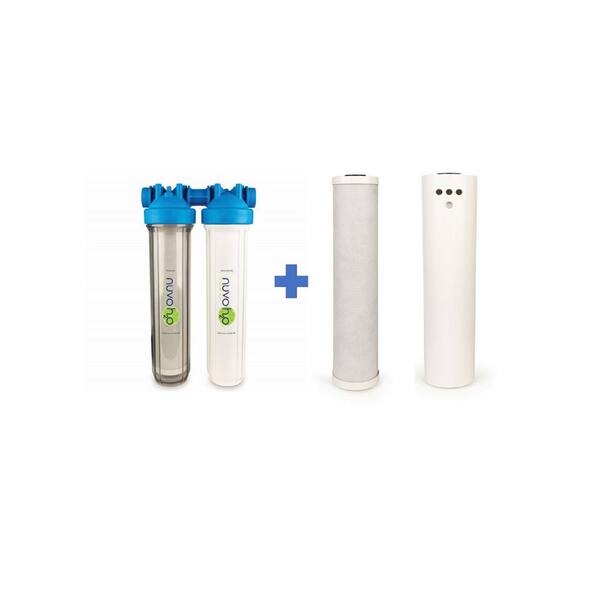 NuvoH2O Manor Taste Whole House Salt-Free Water Softener, Conditioner and Filtration System with Cartridge And Filter