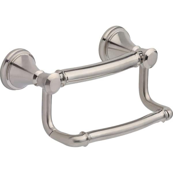 Delta Decor Assist Traditional Toilet Paper Holder with Assist Bar in Stainless