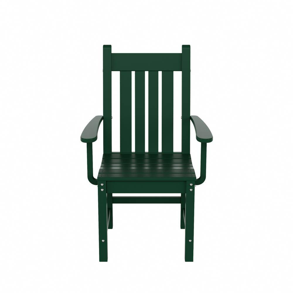 Laguna Dark Green Outdoor Patio Dining Armchair