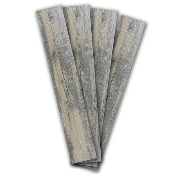 Aged Wood 12 MIL 6 in.W x 36 in. L Water Resistant Peel, Stick Vinyl Flooring Tile for Bedroom, Kitchen (54 sq. ft./Box)