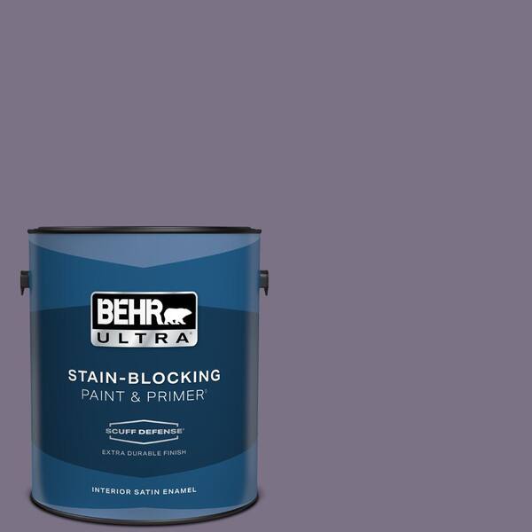 BEHR ULTRA 1 gal. #660F-6 Peruvian Violet Extra Durable Satin Enamel Interior Paint & Primer