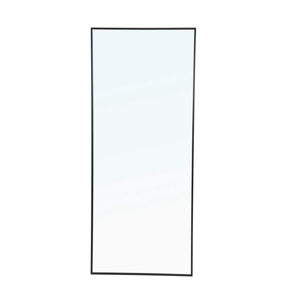Oversized Rectangle Black Modern Mirror (72 in. H x 30 in. W)