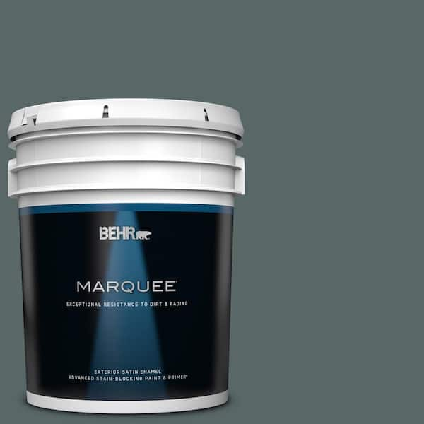 BEHR MARQUEE 5 gal. #N440-6 Brooklyn Satin Enamel Exterior Paint & Primer