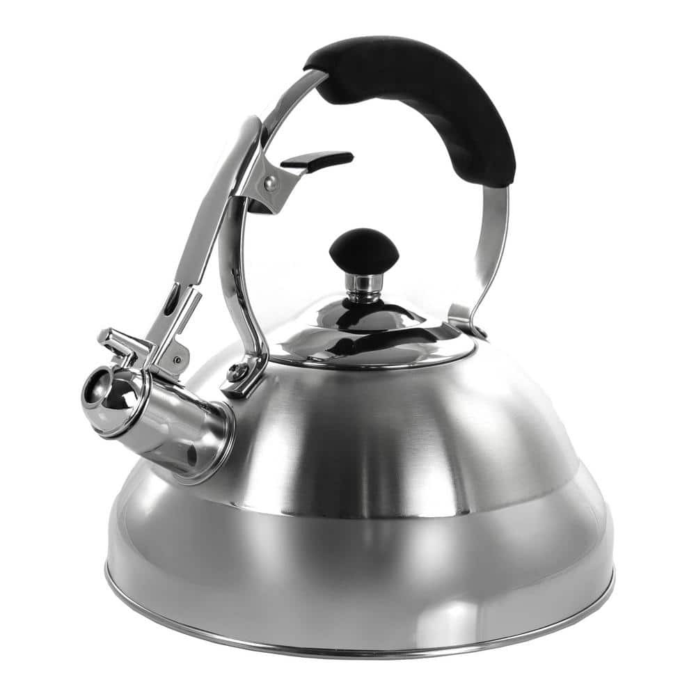 MegaChef Stainless Steel Stovetop Kettle 11.83 Cups Brushed Silver - Office  Depot