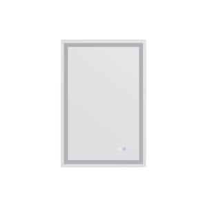 24 in. W x 36 in. H Rectangular Frameless Wall Mounted Bathroom Vanity Mirror with Stepless Dimmer and Anti-Fog