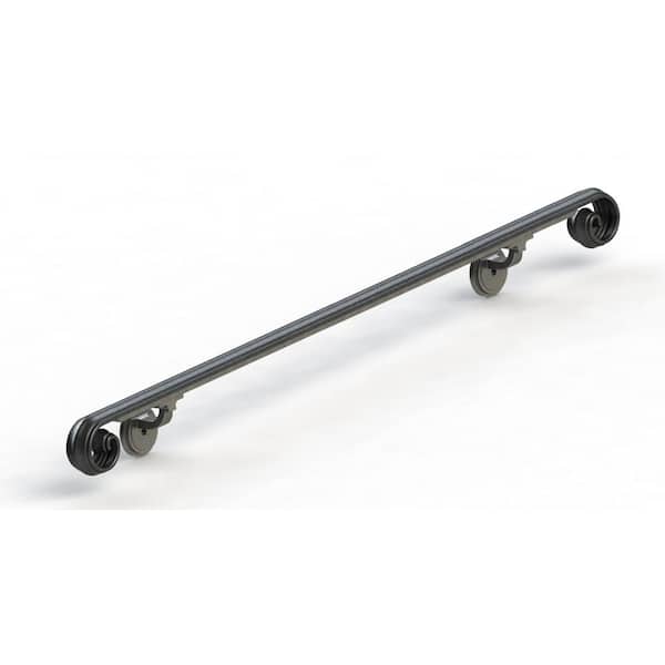 6 ft. Scroll Wrought Iron Handrail