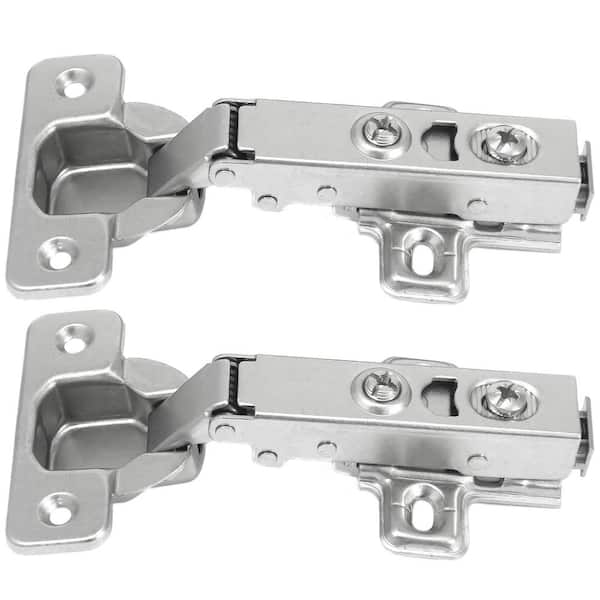 Half Overlay European Soft Close Frameless 110-Degree Hinge (10-Pack)
