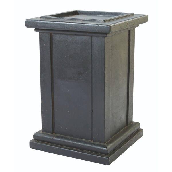 Home Decorators Collection Roman 21 in. W x 31 in. H Aged Charcoal Pedestal