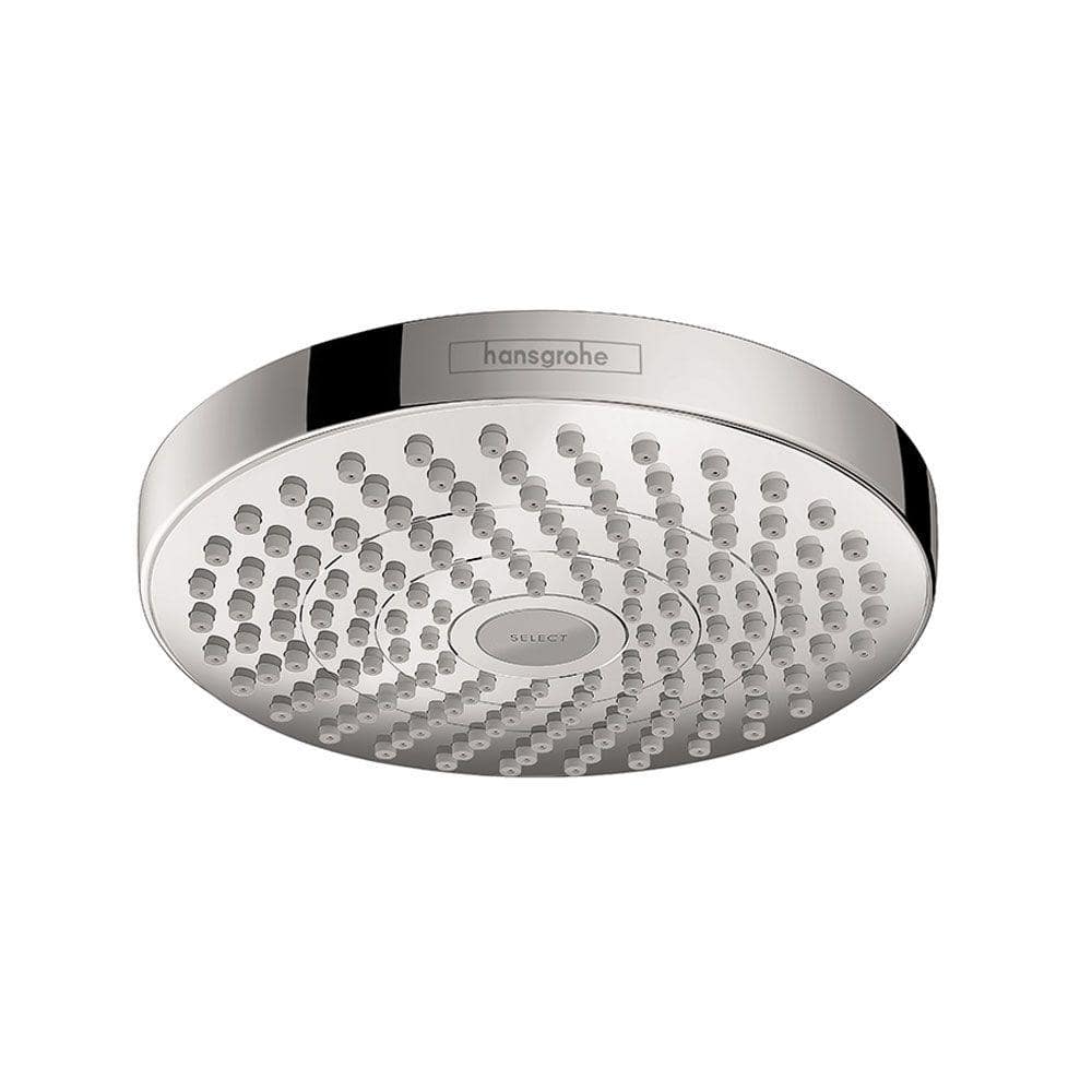 Hansgrohe Croma Select S 2-Spray Patterns with 2.0 GPM 7 in. Single ...