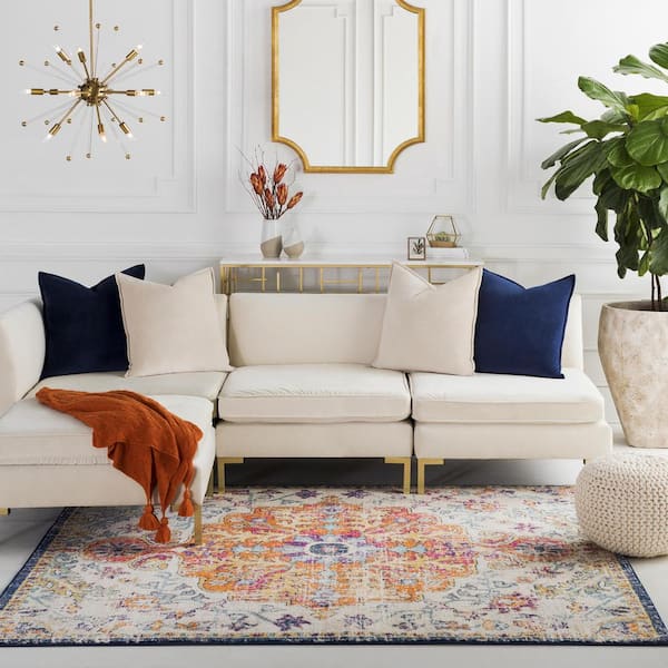 Demeter Ivory 10 ft. x 10 ft. Indoor Area Rug