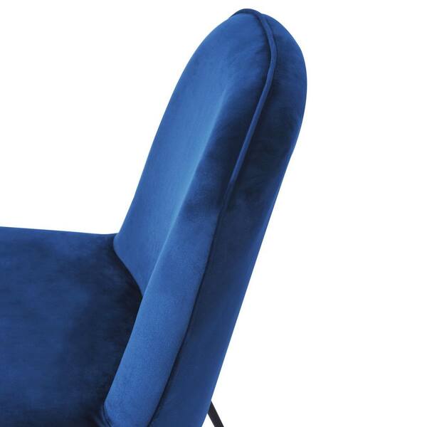 Blue velvet slipper discount chair