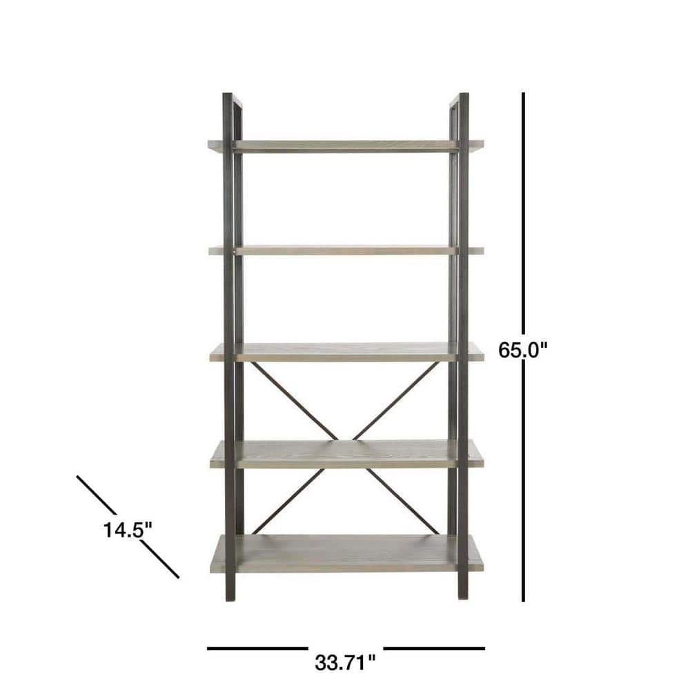 Chantel Ash Grey 5-Tier Industrial Etagere