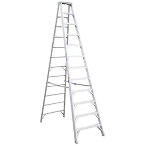 12 ft. Aluminum Step Ladder with 375 lb. Load Capacity Type IAA Duty Rating