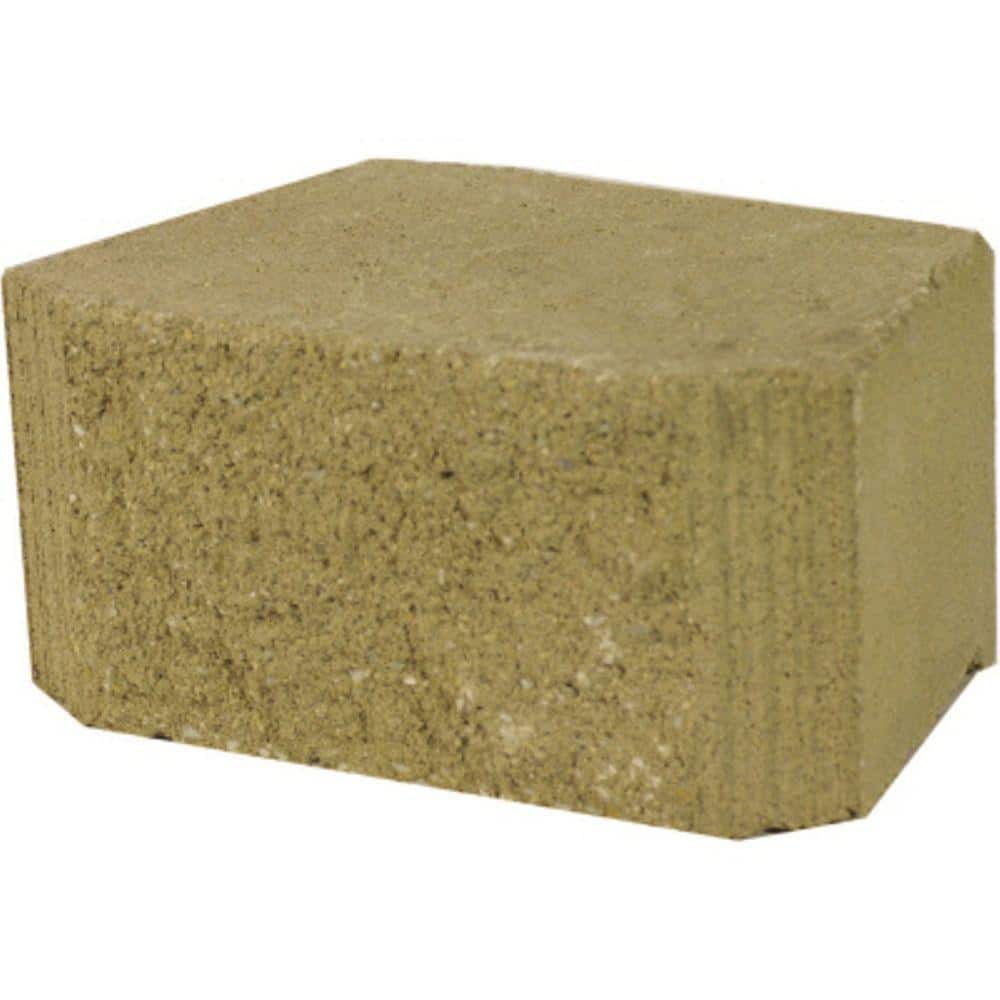 Oldcastle 4 in. x 8 in. x 5.5 in. Tan Concrete Garden Wall Block