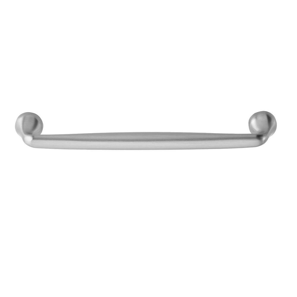 Mason Satin Nickel 7" Cylindrical Bar Pull with Mounting Hardware