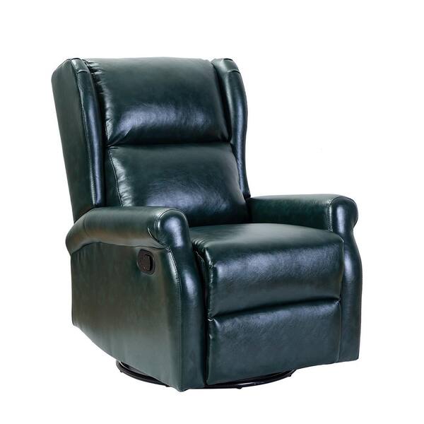 green leather swivel recliner chairs