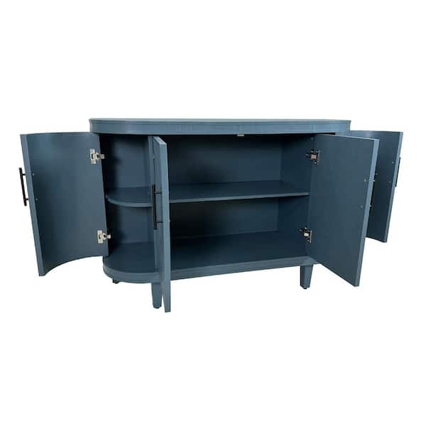 COWLOWN 47.24 in. W x 15.75 in. D x 32.28 in. H Bathroom Blue Linen Cabinet