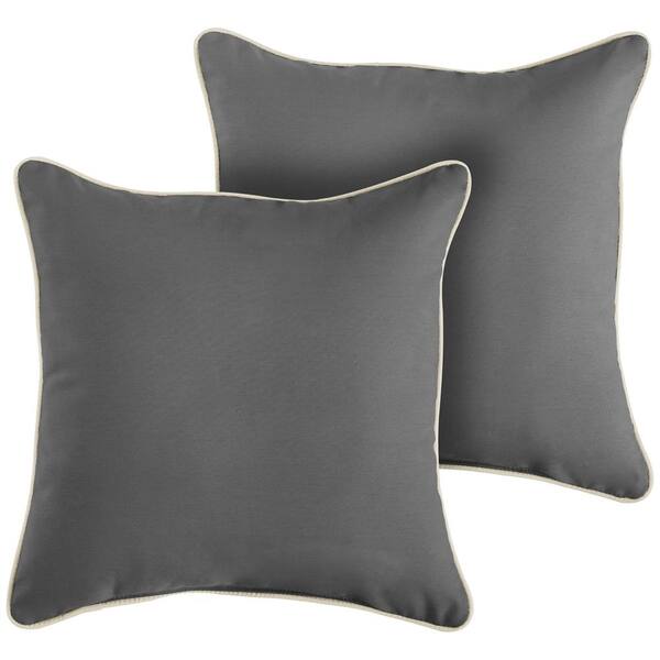 charcoal grey throw pillows