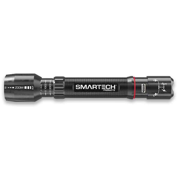 Smartech Products 1500 Lumens Dual Powered Rechargeable LED Flashlight and 5200 mAh Power Bank
