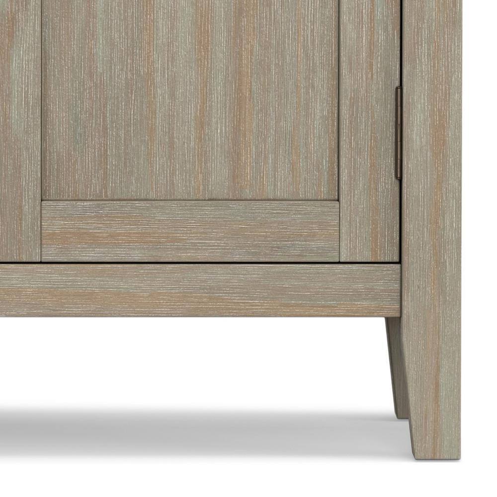 Simpli Home Redmond SOLID WOOD Low Storage Cabinet