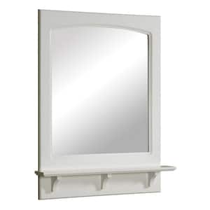 Concord 24 in. W x 31 in. H Framed Rectangular Bathroom Vanity Mirror in White