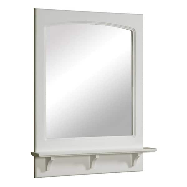 Design House Concord 24 in. W x 31 in. H Framed Rectangular Bathroom Vanity Mirror in White