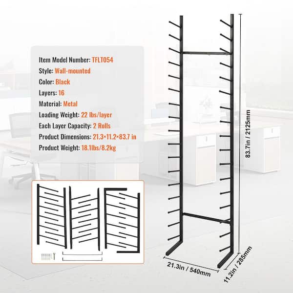 Estune Mobile Blueprint Storage Rack 18"- 42" Adjustable Mobile - View #6
