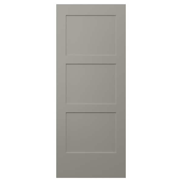 32 in. x 80 in. Birkdale Vanilla Paint Smooth Solid Core Molded Composite Interior Door Slab