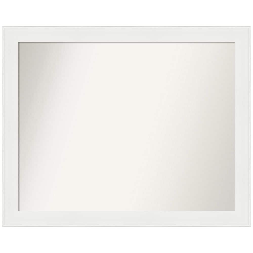 Vanity White Narrow Rectangular Bathroom Wall Mirror