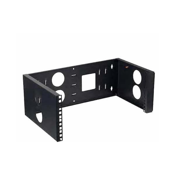 6U Open Wall Mount Bracket – 19.72 in. Standard, Hinged/Reversible Open‑Frame Rack, Structured Media Enclosure
