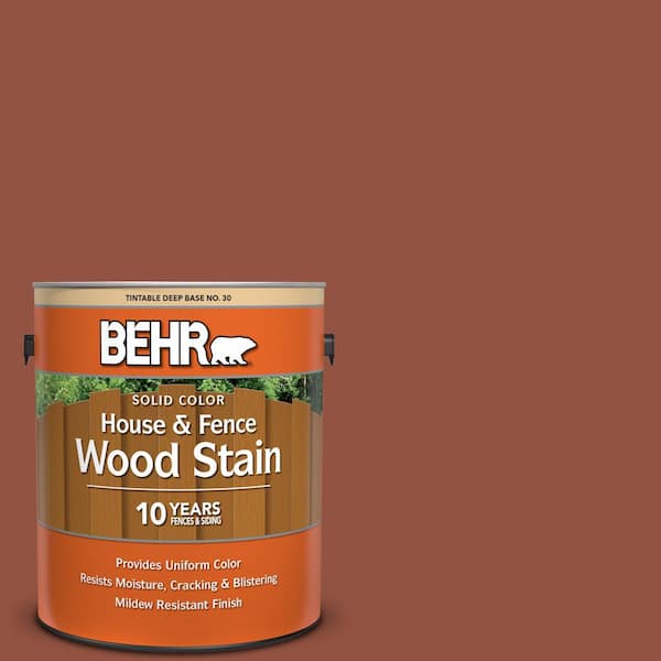 BEHR 1 gal. #SC-130 California Rustic Solid Color House and Fence Exterior Wood Stain