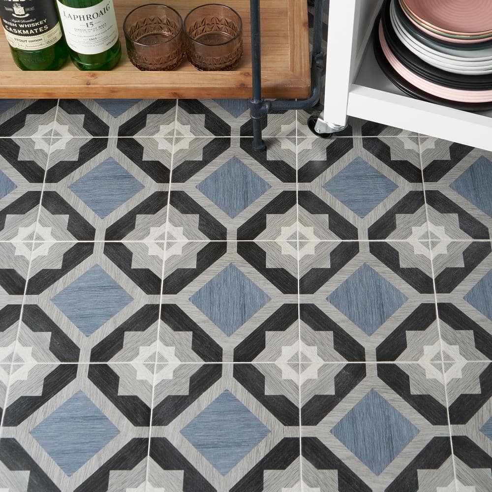 Ventura Starwood 8" x 8" Multicolor Matte Porcelain Tile