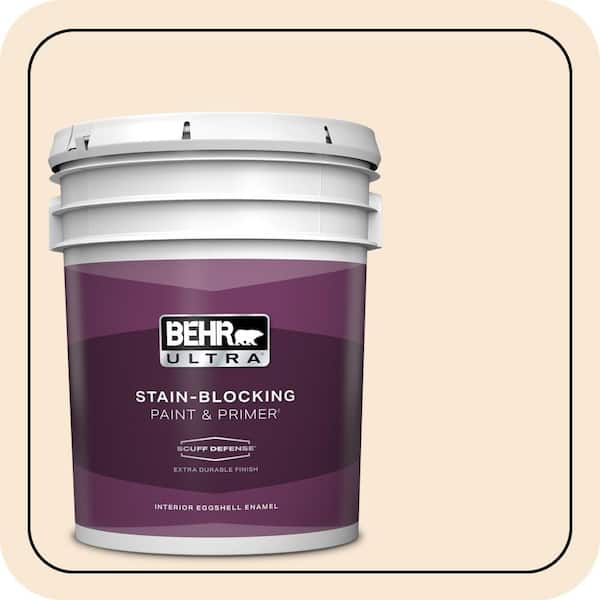 BEHR ULTRA 5 gal. #PPU4-09 Cafe Cream Extra Durable Eggshell Enamel Interior Paint & Primer