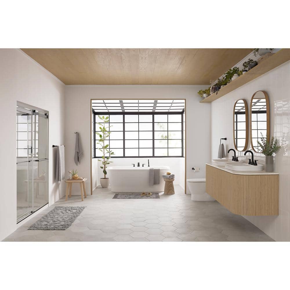 Matte Black 18-Inch Wall Mounted Metal Towel Bar