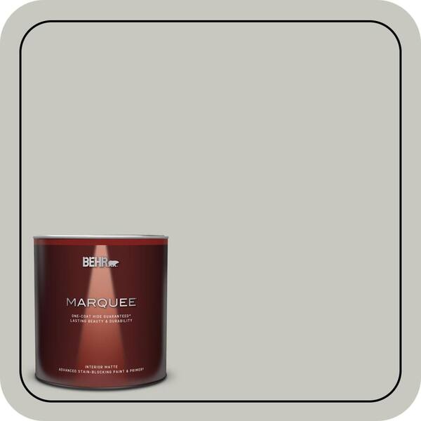 BEHR MARQUEE 1 qt. #N360-2 Silver Marlin Matte Interior Paint & Primer