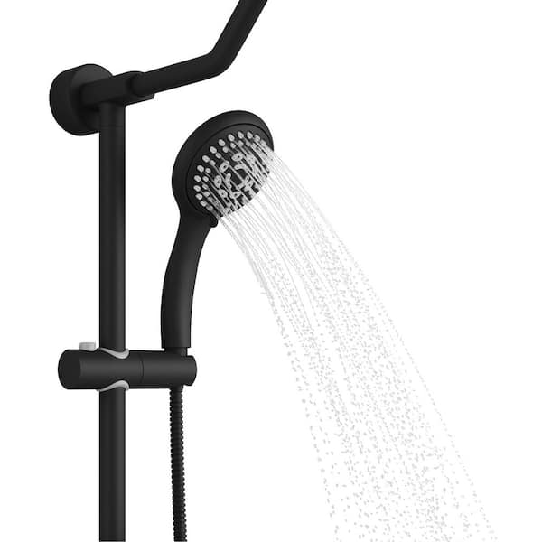 Kauai III 6-Spray Dual Showerhead and Handheld Showerhead in Matte Black Kauai III 6-Spray Dual Showerhead and Handheld Showerhead in Matte Black