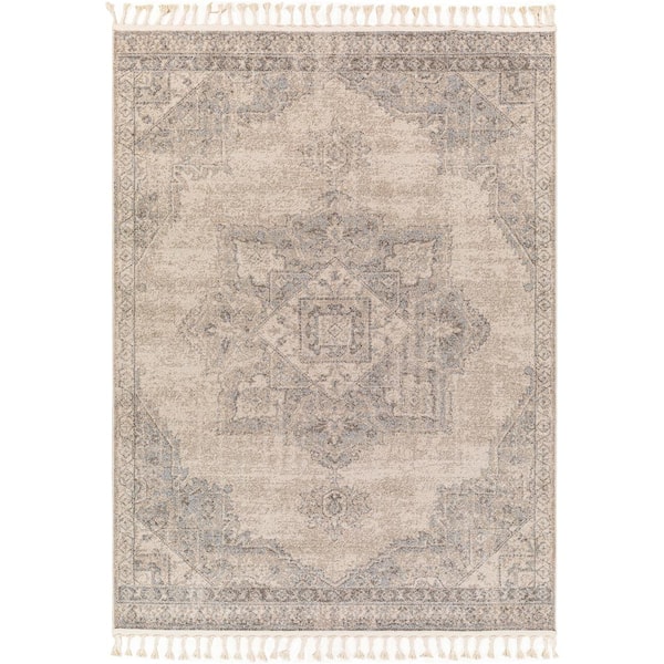 Livabliss Euphoria Gray 2 ft. x 3 ft. Traditional Indoor Area Rug