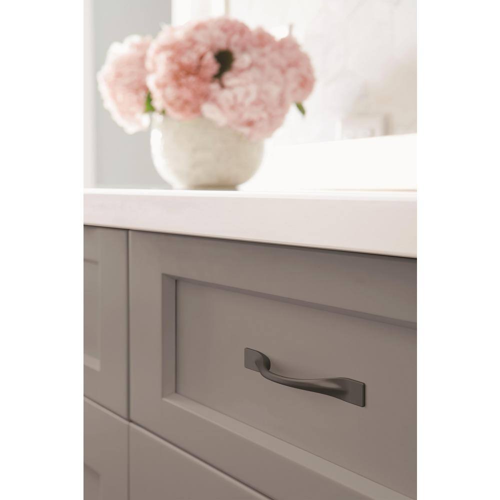 Matte Black Modern Arch Cabinet Pull 3-3/4 inch