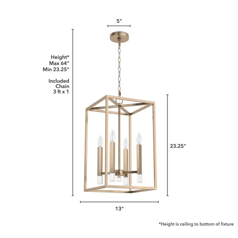 Alturas Gold Crystal LED 13" Modern Pendant Light