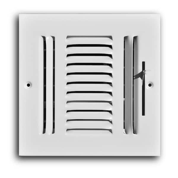 TruAire 6 in. x 6 in. 3-Way Wall/Ceiling Register