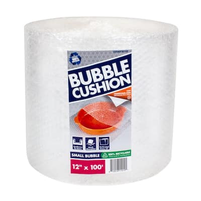 Duck Max Strength Large Bubble Cushioning Wrap, 12 in x 100 ft, Clear  (287223)