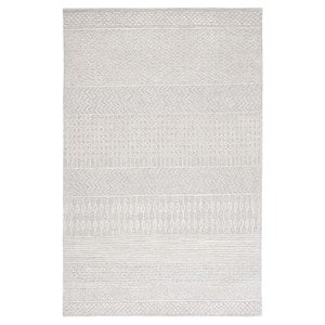 Glamour Gray/Ivory Doormat 3 ft. x 5 ft. Geometric Area Rug