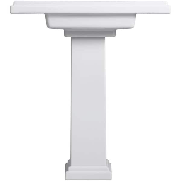 KOHLER Tresham Fireclay Pedestal in Almond KOHLER Tresham Fireclay Pedestal in Almond