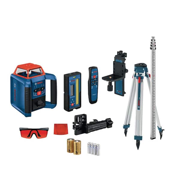 Bosch REVOLVE 2,000 ft. Horizontal/Vertical Rotary Laser Self Leveling Complete Kit with Manual Dual Slope