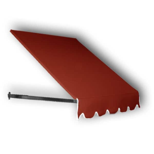 AWNTECH 7.38 ft. Wide Dallas Retro Window/Entry Fixed Awning (16 in. H x 30 in. D) Terra Cotta