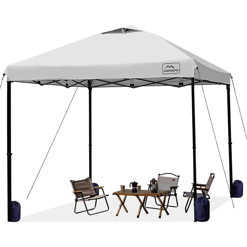 10 ft. x 10 ft. Pop Up Commercial Canopy Tent Waterproof Shade with ...