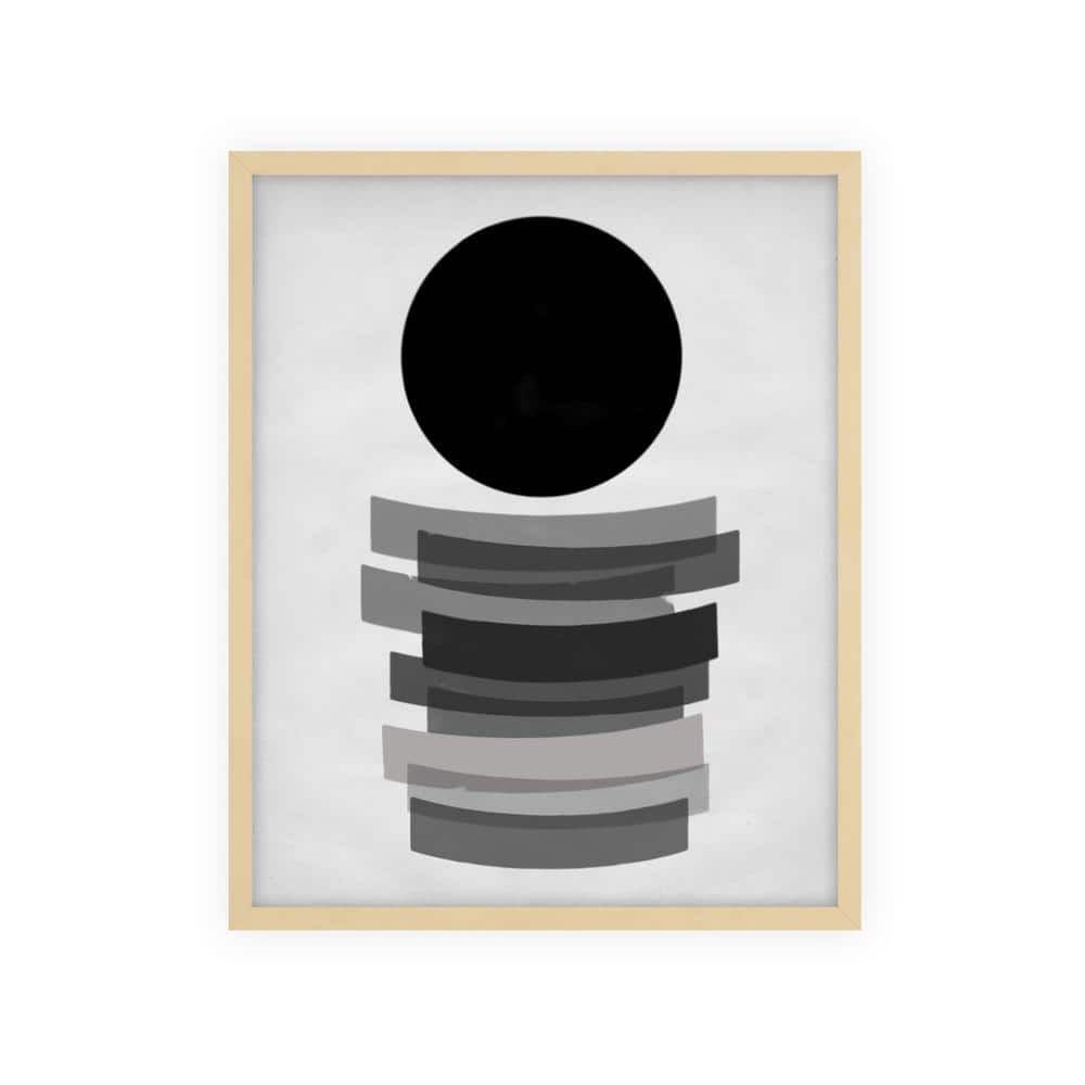 Abstract Nature Shapes Framed Abstract Art Print 42 in. x 34 in.