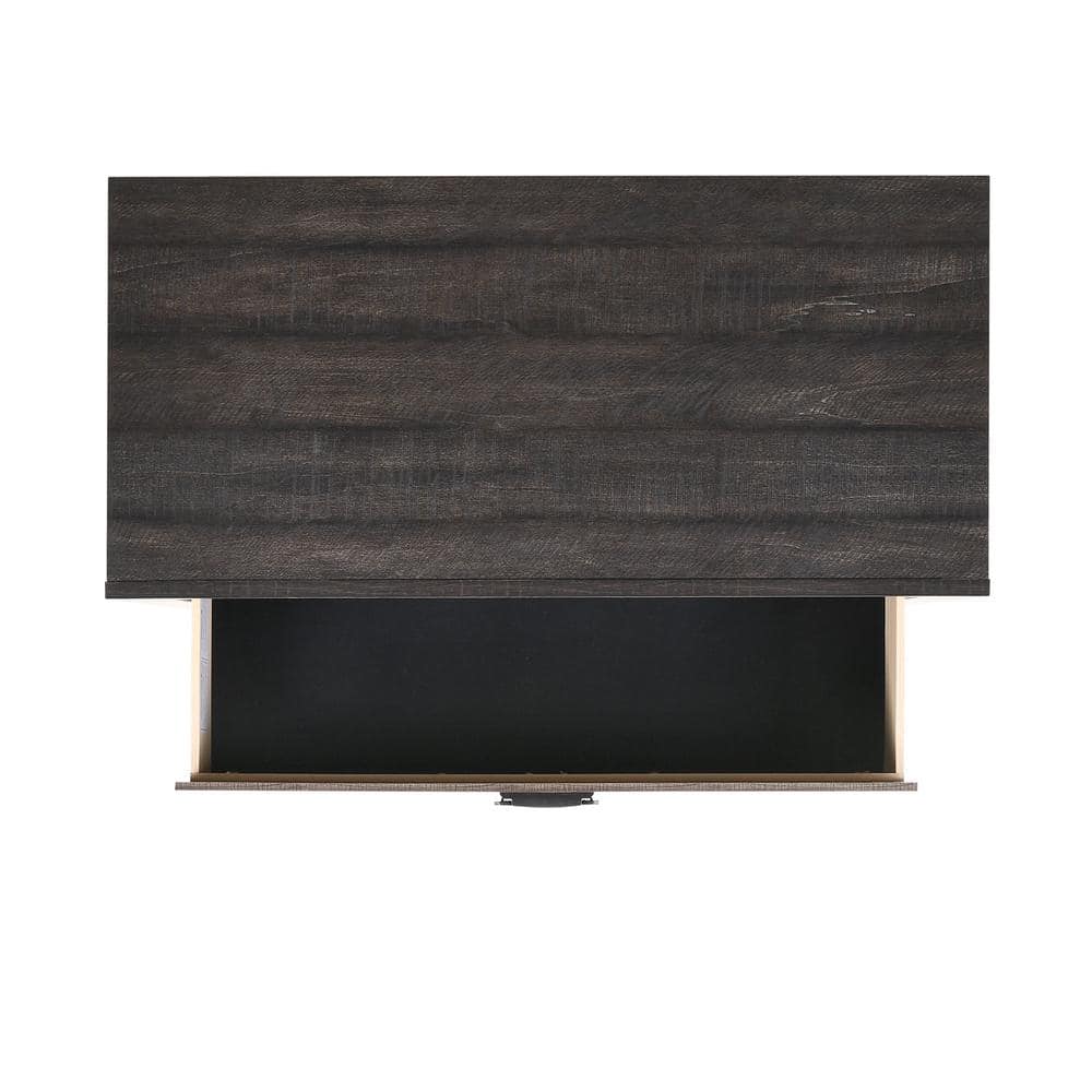 Harrison Rustic Brown 4-Drawer Chest with Felt Lined Top