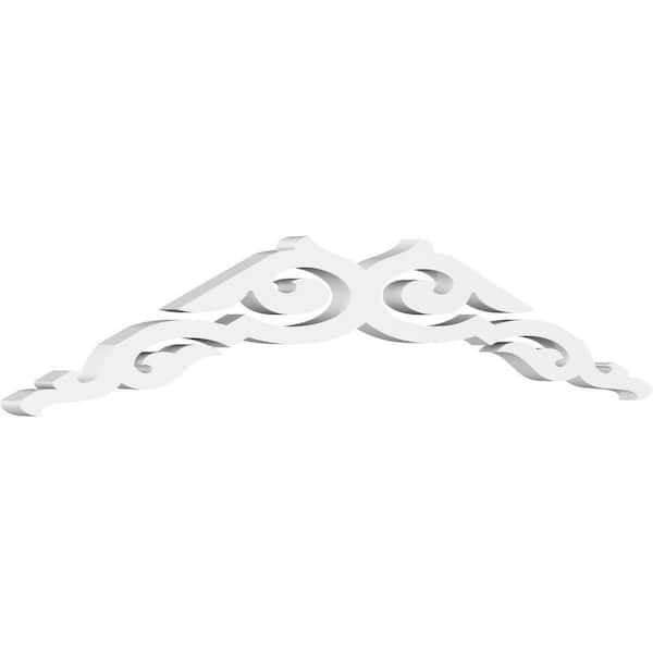 Ekena Millwork Rotherham 1 in. D x 7-1/2 in. W x 36 in. L Signature Urethane Gable Pediment