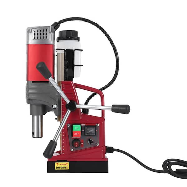 1550W 2 in Magnetic Drill Press with 13000N(2920 lbf), 40mm(1-9/16") Capacity, 210mm Stroke, 750 RPM,Twist Drill Adapter